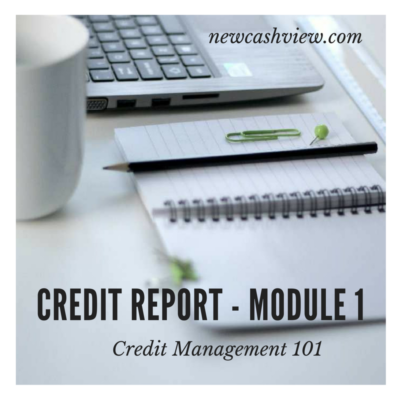 Credit Report Module 1 course graphic